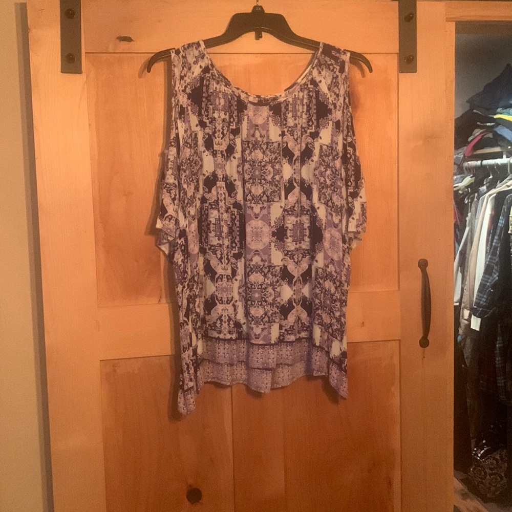 Cold shoulder blouse